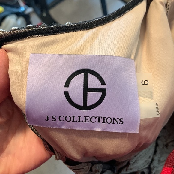 JS Collection Soutache Trumpet Skirt Formal Dress - Picture 4 of 5